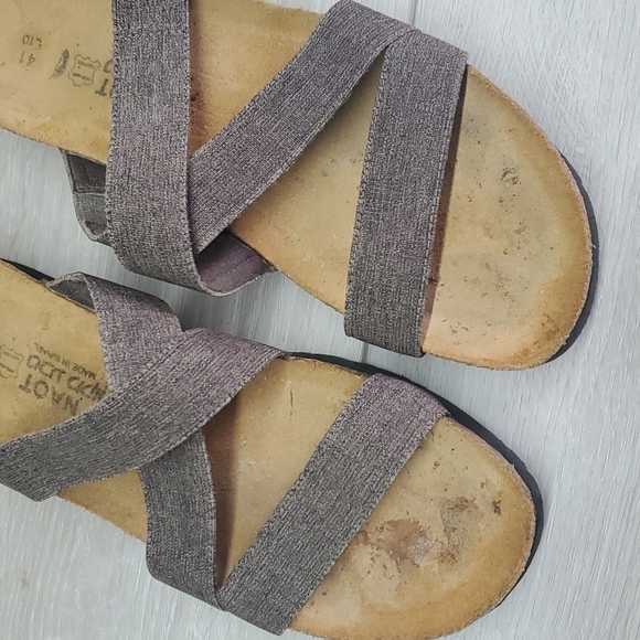 Naot Womens Leather Comfort Platform Sandals shoes sz 41 US 10 - Picture 10 of 12